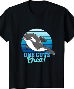 Kids Cute Orca gifts World Whale Day aquatic marine life kids T-Shirt