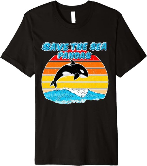 Rescue Killer Whale Orcas Save The Sea Pandas Marine Biology Premium T-Shirt