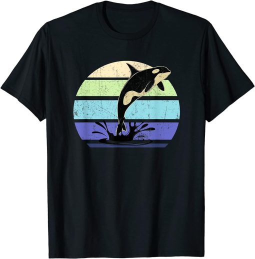 Orca Killer Whale Dress Retro Seaworld Shirts Womens Mens T-Shirt