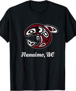 BC Canada Nanaimo Native Tribal Orca Killer Whale T-Shirt